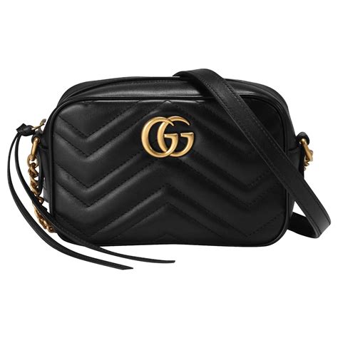 gucci black marmont chain bag|Gucci small bag with chain.